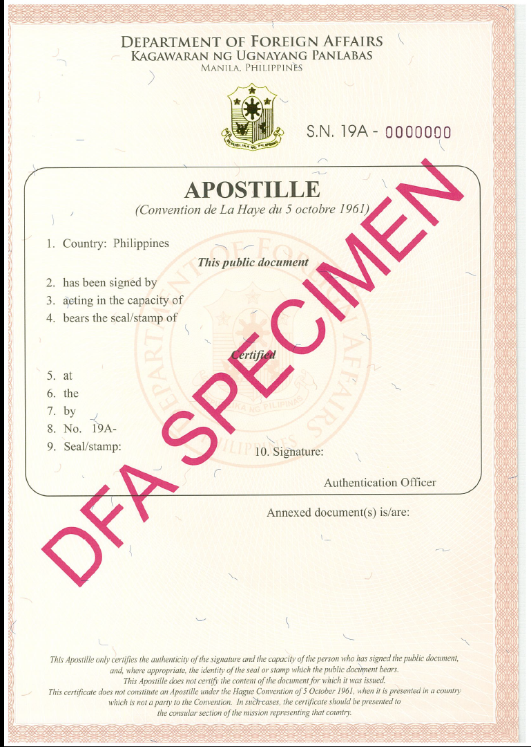 Apostille Death Certificate